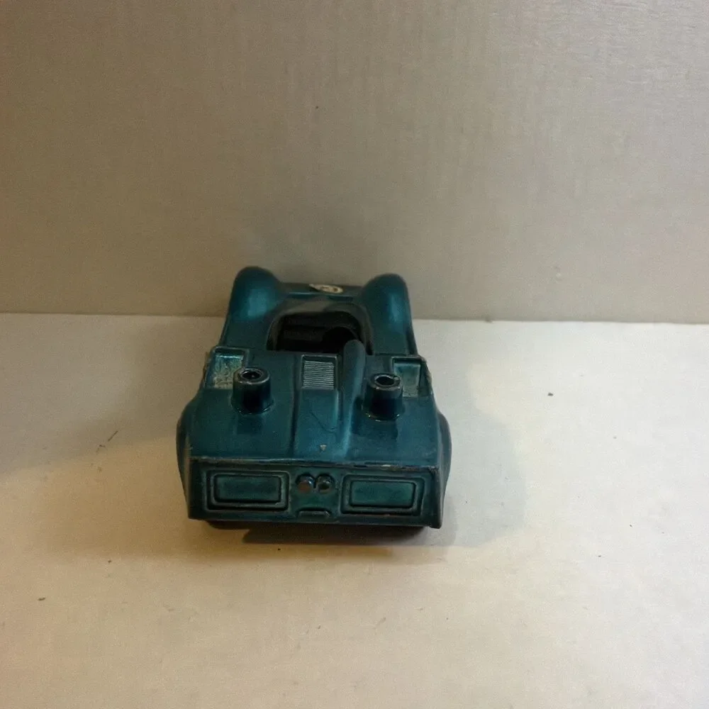 Vtg Hot Wheels REDLINE 1968 Green McLaren M6A Mattel USA With Button